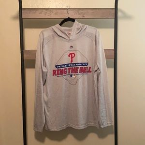 Ring The Bell Majestic Phillies Hoodie Long Sleeve